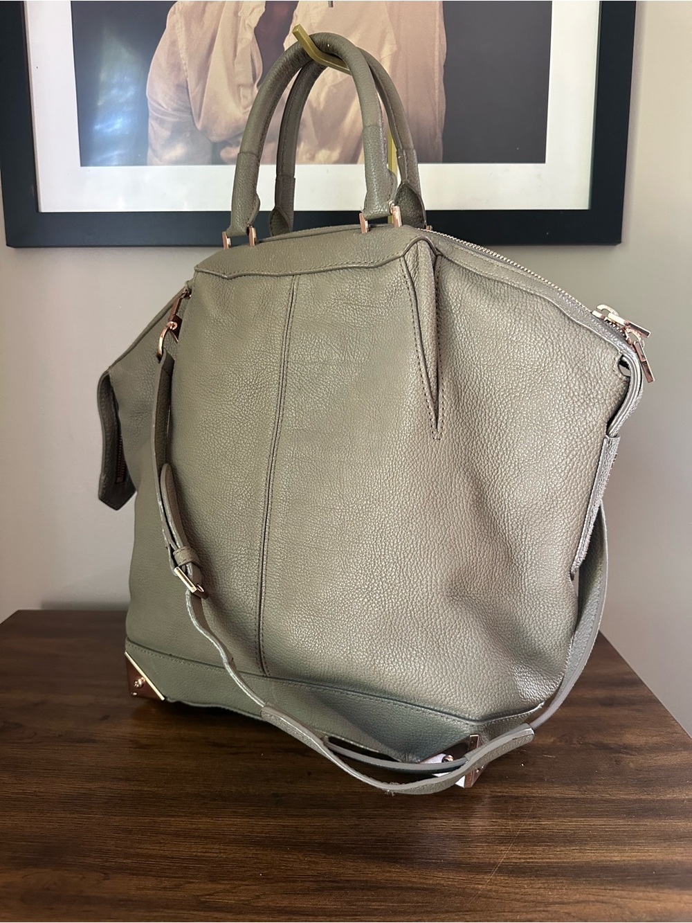 Alexander Wang Emile Gray Leather Bag